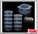 10 Pcs Insect Spider Terrariums Breeding Box Hatching Container Small Reptile Sc. Fixed Price $12.44.