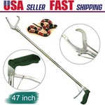 47" Heavy Duty Snake Tongs Reptile Grabber Catcher Stick Wide Jaw Handling Tool. Fixed Price $27.99.