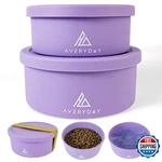 Averyday 50 Oz Travel Dog Bowls With Lids, 2-IN-1 Portable Pet Food & Water. Fixed Price $54.10.