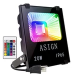 Asign 20W Rgb Led Flood Lights, Indoor Outdoor Decoration Waterproof Co.... Fixed Price $36.49.