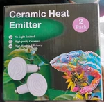 Jamgozoo 100W Ceramic Heat Emitter (two Pack) White New. Fixed Price $7.00.