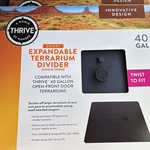 Thrive Expandable Terrarium Divider Fits 40 Gal. Brand New. Fixed Price $43.99.