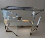 Dual Door Terrarium 19.5X13.5X11.5 Inches Reptile Tank Glass Habitat Enclosure. Fixed Price $40.02.