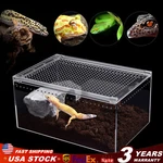 Acrylic Large Reptile Cage Pet Feeding Tank For Lizard Turtle Insect Breeding. Fixed Price $32.96.