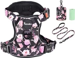 Petmolico Dog Puppy Rose Floral Leash Poop Bag Holder No Pull Harness Set. Fixed Price $21.91.