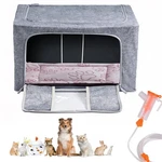 Reddoudou Puppy Incubator, Pet Atomization Oxygen Box, Large, Grey. Fixed Price $71.23.