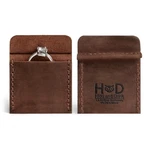 Hide & Drink Full Grain Leather Wedding Ring Box, Unique, Bourbon Brown. Fixed Price $25.40.