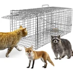 Teqhome Large Live Animal Cage Trap 32X12.5X12 Collapsible Humane. Fixed Price $87.89.