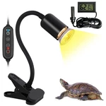 Domica Dimmable Reptile Heat Lamp With Timer + 75W Uva Uvb Light Bulb, Baskin.... Fixed Price $27.19.