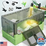 Wedoelsim Turtle Tank Kit With Filter+water Pump+heat Lamp, Wheels, Easy To. Fixed Price $97.69.