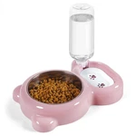 Azwraith Double Dog Cat Bowls, Pet Water And Food Set With Automatic. Fixed Price $29.23.