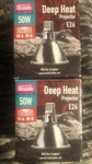 2X Arcadia Deep Heat Emitter Projector 50W Watt For Reptile Enclosures. Fixed Price $36.00.