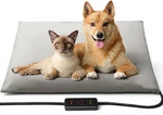 Large Heated Pet Mat 35"X24" - Waterproof, Chew Resistant, 6 Temp Settings. Fixed Price $76.99.