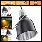 Reptile Heat Lamp Fixture 5.5" Dome Light With Ceramic Socket For Terrarium & Ba. Fixed Price $34.19.