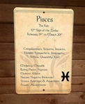 Pisces 12TH Sign Of The Zodiac Spiritual Astrology 8X12 Metal Wall Poster. Fixed Price $19.97.