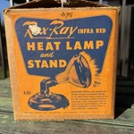 Vintage Rex Ray Infrared Heat Lamp W/ Swivel Stand & Original Box Tested Works. Fixed Price $63.00.