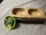 Komodo Living Natural Realistic Decor Forest Dual Feeder. Fixed Price $20.99.