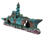Slocme Aquarium Shipwreck Decorations Fish Tank Ornaments - Resin Material Su.... Fixed Price $18.73.