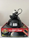 Zoo Med Deluxe 8.5" Porcelain Clamp Polished Dome On/off Switch LF-12. Fixed Price $25.00.