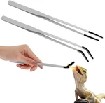 2 Pack 15 Inch Exra Long Stainless Steel Reptile Feeding Tongs With Rubber Tip. Fixed Price $15.84.
