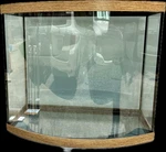 Aqueon Oak Bow Front Glass Aquarium 26 Gallon - Local Pick Up In Pr Only. Fixed Price $134.39.