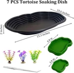 Reptile Bathing Pool 2-IN-1 Tortoise Water Dish With Ramp Extra Large Turtle .... Fixed Price $30.78.
