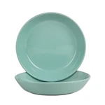 Double Line 9.5"/36 Oz Dinner Bowl, Set Of 2, Seafoam. Fixed Price $24.54.