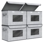 Univivi Fabric Foldable Storage Boxes 4-PACK Large Collapsible Stackable St.... Fixed Price $55.00.