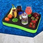 Floating Spa Hot Tub Bar Drink And Food Table Green Black Refreshment Tra.... Fixed Price $32.25.