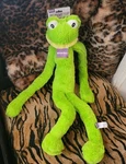 Multipet Dog Green Frog Plush Toy W Squeak Xl 27 In Long. Fixed Price $12.90.