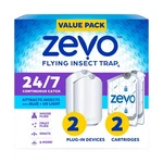 Zevo 2 Flying Insect Traps & Refill Cartridges - Plug Indoor .... Fixed Price $50.89.