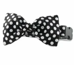 Ebony Dot Bow Tie Dog Collar. Fixed Price $29.99.