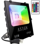 Asign 50W Rgb Led Flood Lights, Indoor Outdoor Decoration Waterproof Co.... Fixed Price $100.69.