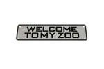 Welcome To My Zoo Sign Bearded Dragon Crested Gecko Reptile Lizard Snake Ball.... Fixed Price $10.00.
