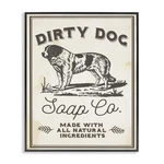 Stupell Industries Dirty Dog Soap Co Vintage Sign Framed Giclee Texturized Art. Fixed Price $39.17.