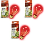 Zilla Incandescent Night Red Heat Bulb For Reptile 100 Watt (3 Packs). Fixed Price $28.99.