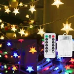 Solhice 20FT Star String Lights Battery Operated 40 Leds, Warm White & Multicolo. Fixed Price $20.99.