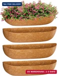 Zeedix 24 Inch Trough Coconut Liners For Planters (4-PACK) 100% Natural. Fixed Price $39.85.