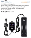 Aqqa Submersible Aquarium HEATER,100W/200W/300W/500W/800W/1000W/1200W Fish Ta.... Fixed Price $65.00.