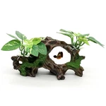 Fish Tank Decorations Artifical Driftwood Cave Aquarium Ornaments Silk .... Fixed Price $13.48.
