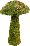 (55271) Deco Moss Small Mushroom, 11", Fresh Green. Fixed Price $38.23.