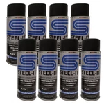 Steel-it 1012D Polyurethane Protective Spray Coating 12OZ Can Black 8 Pack Kit. Fixed Price $239.92.