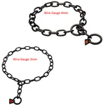 Used-herm Sprenger Black Stainless Steel Short Link Fur Saver Dog Chain Collar. Fixed Price $25.00.