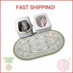 Bienbee Cat Litter Mat, 33" 22" Large Size Box Rug With Non-slip. Fixed Price $23.63.