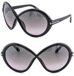 Tom Ford Jada TF1070 01B Black Bold Wrap Infinity Oversize Sunglass FT1070. Fixed Price $228.00.