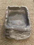 Zoo Med Rock-style Large Reptile Water Or Food Dish RRB-11. Fixed Price $15.99.