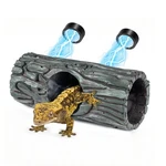 Magnetic Crested Gecko Hide - Resin Hollow Log Cave, Reptile Repti.... Fixed Price $27.89.