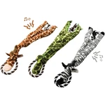 Ethical Products Skinneeez Tugs Jungle Dog Rope Toy With Squeaker. Fixed Price $24.99.