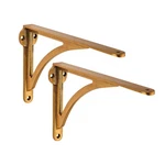100% Solid Brass Decorative Shelf Brackets, 8-INCH Wall-mounted Shelving Brac.... Fixed Price $86.44.