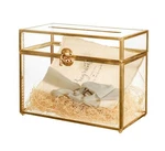 Ncyp Wedding Cards Box With Slot - 9.8 5.6 7.7 Inch Gold Glass Envelope.... Fixed Price $64.49.